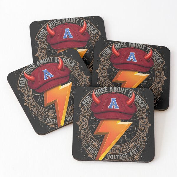 Item preview, ACDC Angus Young Red Flat Cap designed and sold by Priamant.
