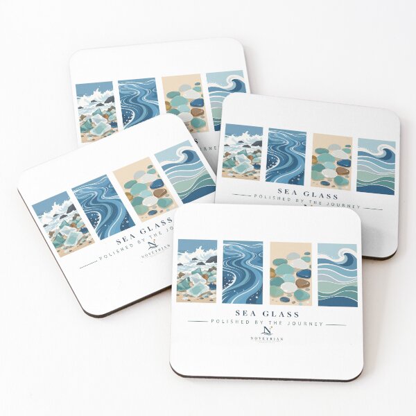 Item preview, Sea Glass – Polished by the Journey | Coastal Ocean Aesthetic designed and sold by N72 Heritage.