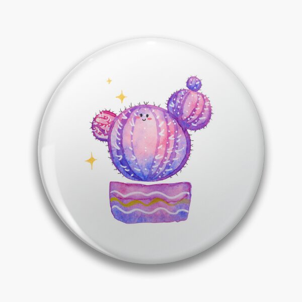 Item preview, Purple Sparkle Cactus Pot designed and sold by leoniejonk.