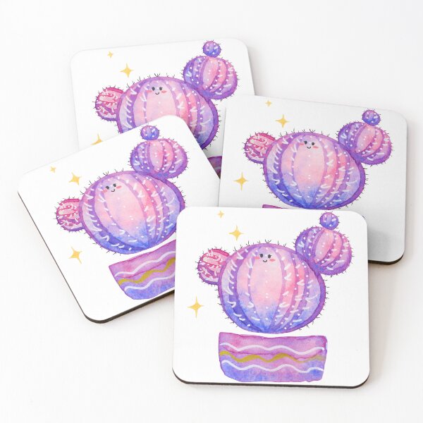 Item preview, Purple Sparkle Cactus Pot designed and sold by leoniejonk.