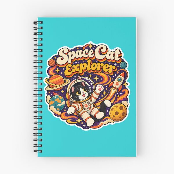 Item preview, Retro Space Cat Explorer 70s Aesthetic designed and sold by Retro Whiskers.