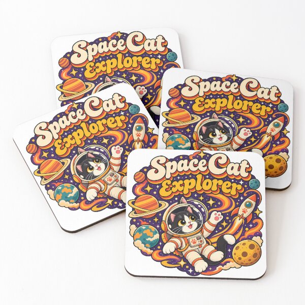 Item preview, Retro Space Cat Explorer 70s Aesthetic designed and sold by Retro Whiskers.
