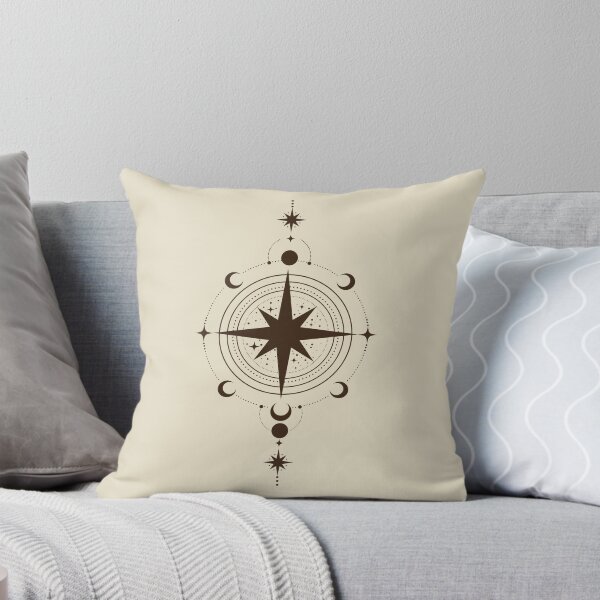 Item preview,  Celestial Compass Minimalist Mystic Star Map - Coffe designed and sold by ElineStudio.