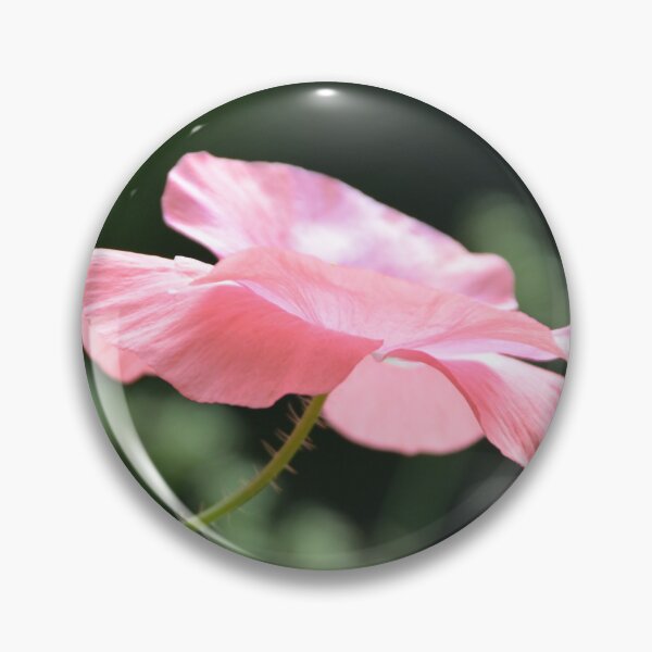 Item preview, Pink Poppy Flower Profile on Thorny Stem designed and sold by MiraNadaPrints.