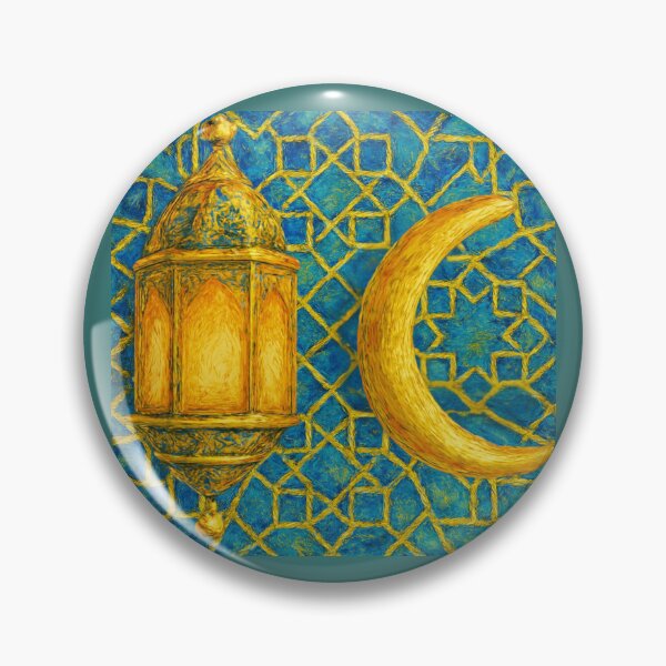 Item preview, "Ramadan Nights" Elegant Lantern, Moon & Geometric Art - (Van Gogh style) designed and sold by D-Islamic.