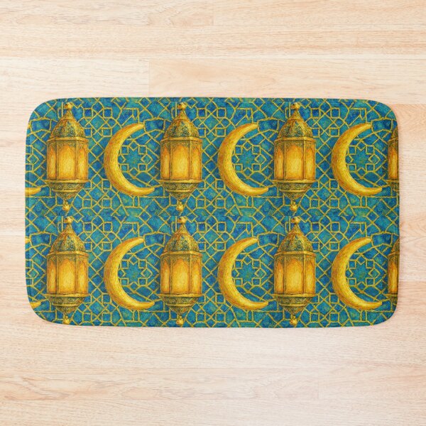 Item preview, "Ramadan Nights" Elegant Lantern, Moon & Geometric Art - (Van Gogh style) designed and sold by D-Islamic.