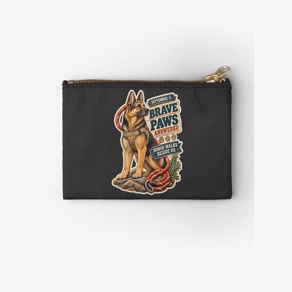 Item preview, September 11 Search and Rescue K9 – Brave Paws Answered Chenille Patch designed and sold by Jaani-T.