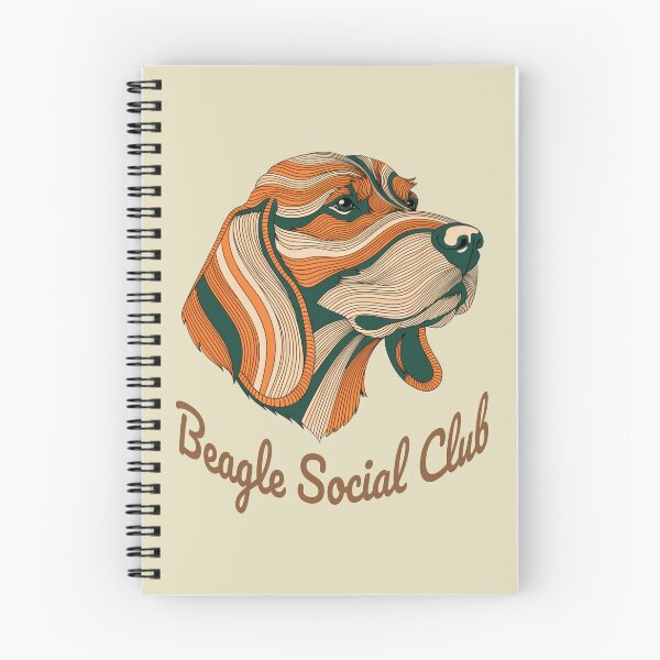 Item preview, Beagle Social Club Vintage Badge designed and sold by Kinship-Pets.