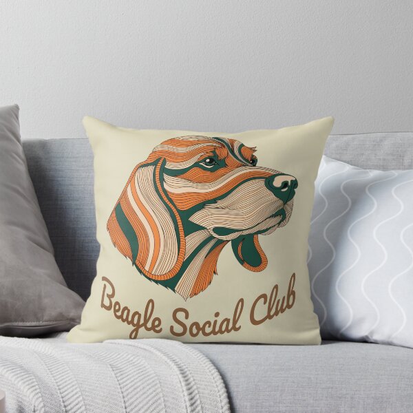 Item preview, Beagle Social Club Vintage Badge designed and sold by Kinship-Pets.