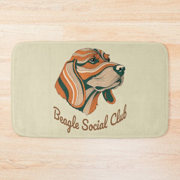 Item preview, Beagle Social Club Vintage Badge designed and sold by Kinship-Pets.