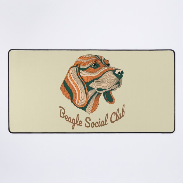 Item preview, Beagle Social Club Vintage Badge designed and sold by Kinship-Pets.