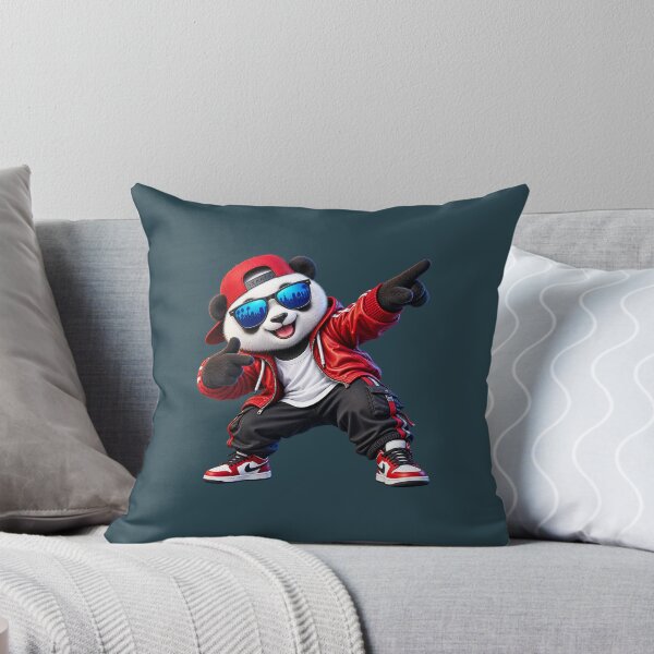 Item preview, Cool Streetwear Panda – Hip Hop Panda with Red Hoodie & Sunglasses designed and sold by mrworld000.