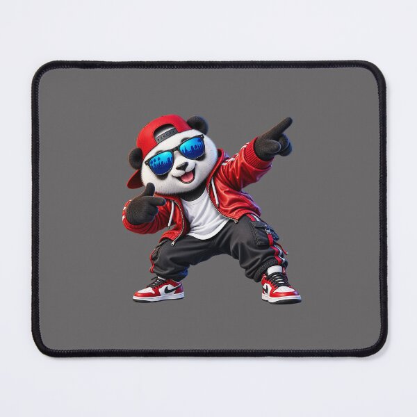 Item preview, Cool Streetwear Panda – Hip Hop Panda with Red Hoodie & Sunglasses designed and sold by mrworld000.