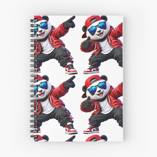 Item preview, Cool Streetwear Panda – Hip Hop Panda with Red Hoodie & Sunglasses designed and sold by mrworld000.