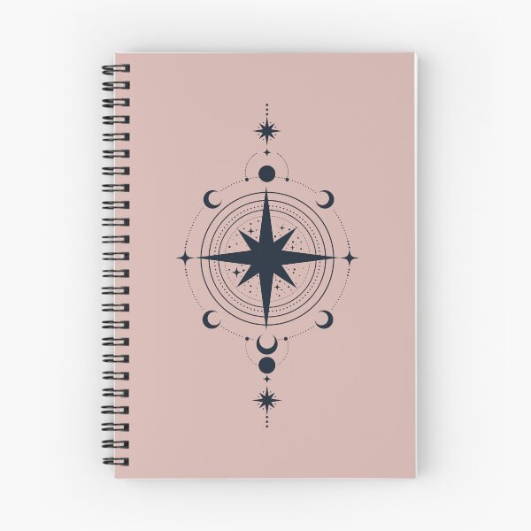 Item preview, Celestial Compass Minimalist Mystic Star Map - Blue Navy designed and sold by ElineStudio.