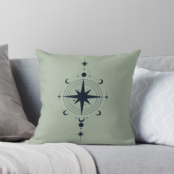 Item preview, Celestial Compass Minimalist Mystic Star Map - Blue Navy designed and sold by ElineStudio.