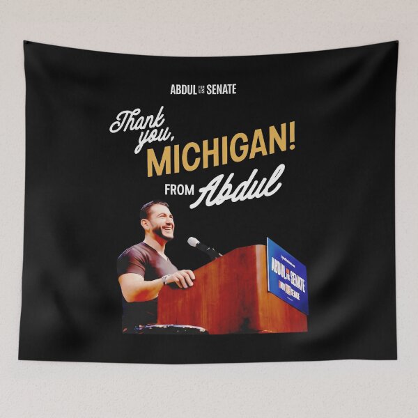 Item preview, Abdul El-Sayed - Thank You, Michigan! From Abdul - Abdul For US Senate - Michigan designed and sold by aleggsaurus.