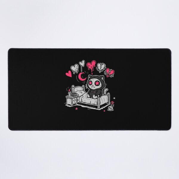 Item preview, Pink Emo Cat Scene Aesthetic Gift designed and sold by Say It With Ink.