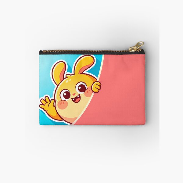 Item preview, Cute Yellow Bunny Peekaboo Waving - Kawaii Character Art designed and sold by Outlet Raloel.