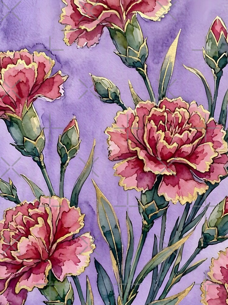 Thumbnail 4 of 4, iPhone Case, Carnations designed and sold by GraphicsClub.