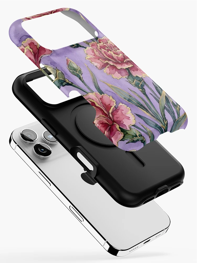 Thumbnail 2 of 4, iPhone Case, Carnations designed and sold by GraphicsClub.