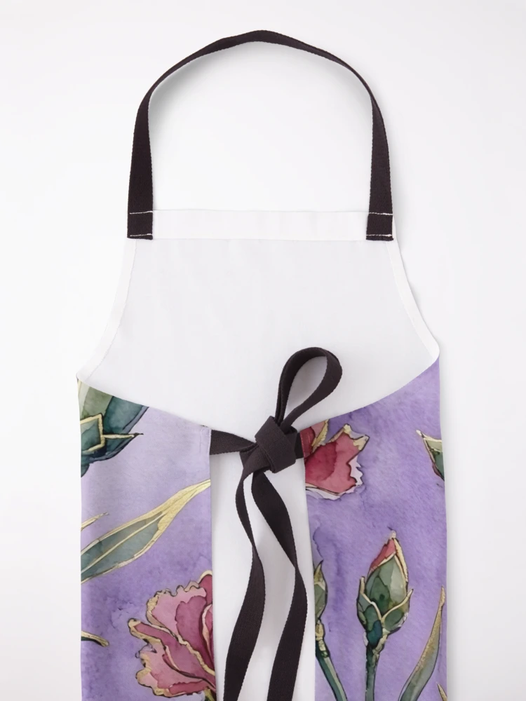 Thumbnail 5 of 6, Apron, Carnations  designed and sold by GraphicsClub.