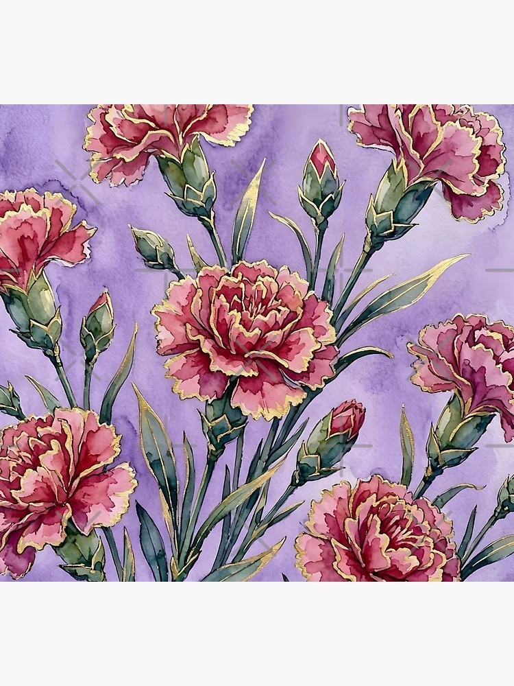 Thumbnail 5 of 5, Socks, Carnations  designed and sold by GraphicsClub.