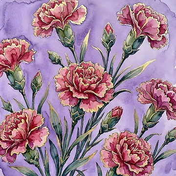 Artwork thumbnail, Carnations  by GraphicsClub