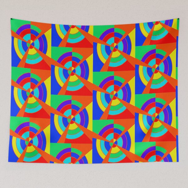 Item preview, Vibrant Geometric Pattern designed and sold by Elaine M Hayward .