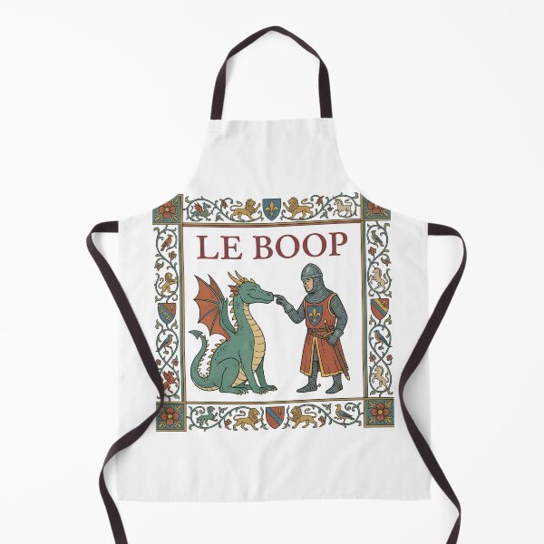 Item preview, Le Boop Medieval Knight Booping Dragon Snout Funny Fantasy Humor Tapestry designed and sold by raedattia.