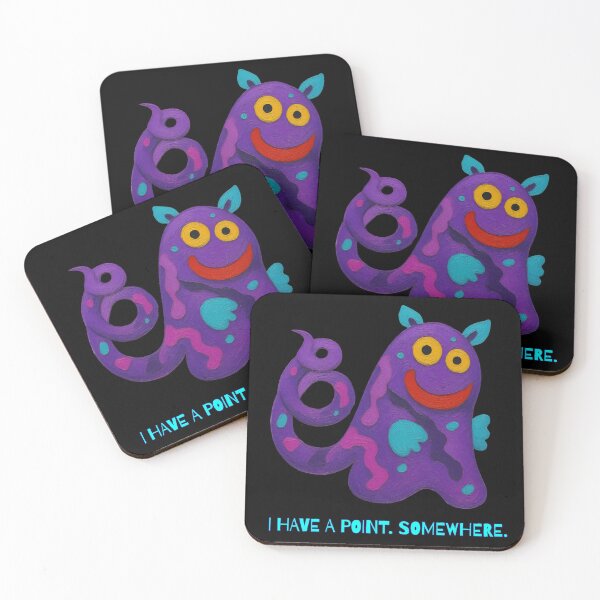 Item preview, I Have a Point Somewhere - Funny Quirky Creature designed and sold by PatykArt.