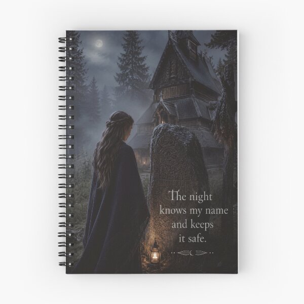 Item preview, Norwegian Witch Night Knows My Name Quote designed and sold by NorwegianWitch.