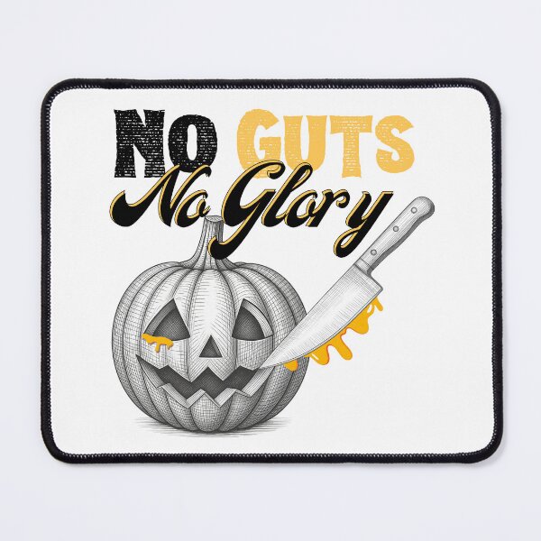 Item preview, No Guts No Glory - Funny Pumpkin Carving Halloween | Dark Ink Edition designed and sold by SunandShade.