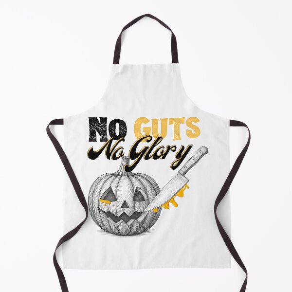 Item preview, No Guts No Glory - Funny Pumpkin Carving Halloween | Dark Ink Edition designed and sold by SunandShade.