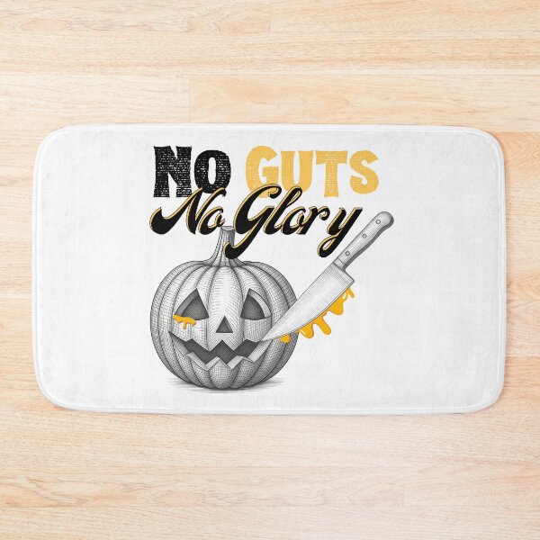 Item preview, No Guts No Glory - Funny Pumpkin Carving Halloween | Dark Ink Edition designed and sold by SunandShade.