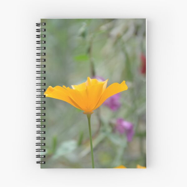Item preview, Golden California Poppy Side Profile in Garden designed and sold by MiraNadaPrints.