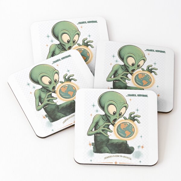Item preview, Alien Holding Earth - Thanks, Universe Funny Alien Space Design designed and sold by LookWhatIGot.