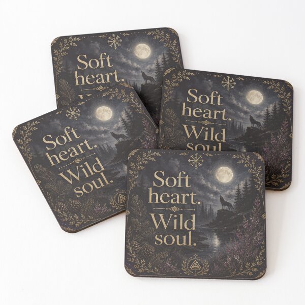 Item preview, Norwegian Witch Soft Heart Wild Soul Quote designed and sold by NorwegianWitch.