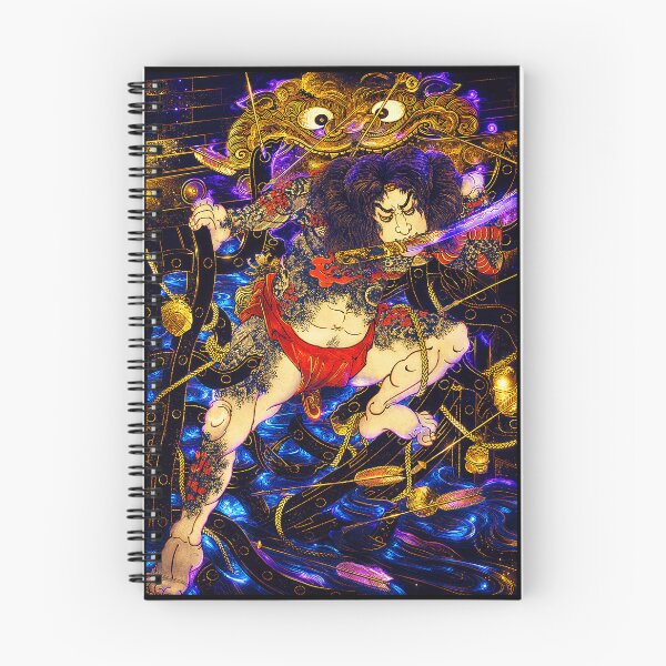 Item preview, Cyberpunk Kintaro Samurai | Neon Japanese Warrior | Futuristic Ukiyo-e Hero designed and sold by RhymeArc.