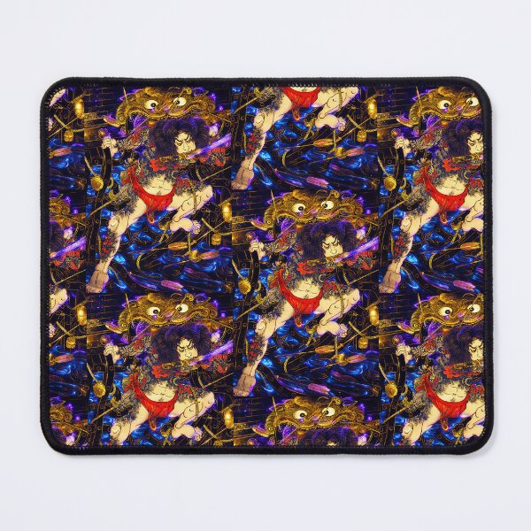 Item preview, Cyberpunk Kintaro Samurai | Neon Japanese Warrior | Futuristic Ukiyo-e Hero designed and sold by RhymeArc.