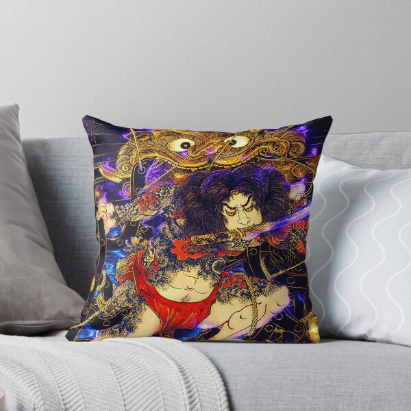Item preview, Cyberpunk Kintaro Samurai | Neon Japanese Warrior | Futuristic Ukiyo-e Hero designed and sold by RhymeArc.