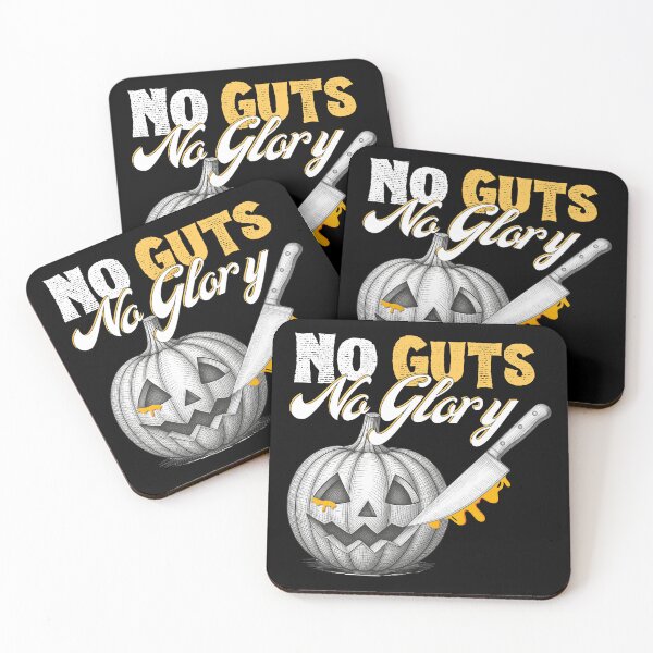 Item preview, No Guts No Glory - Funny Pumpkin Carving Halloween | Light Ink Edition designed and sold by SunandShade.