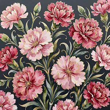 Artwork thumbnail, Carnations  by GraphicsClub