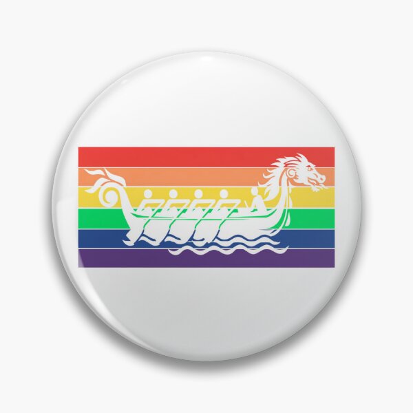 Item preview, Rainbow Flag Dragon Boat designed and sold by PADDLES UP!.