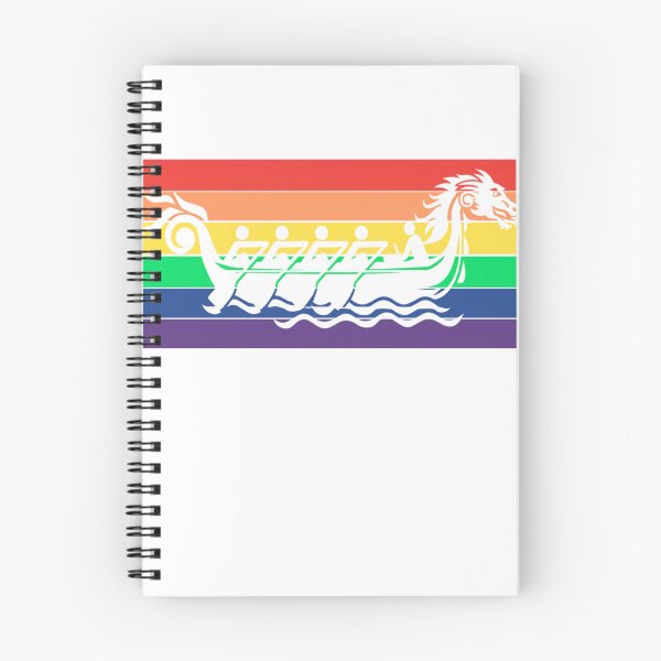 Item preview, Rainbow Flag Dragon Boat designed and sold by PADDLES UP!.