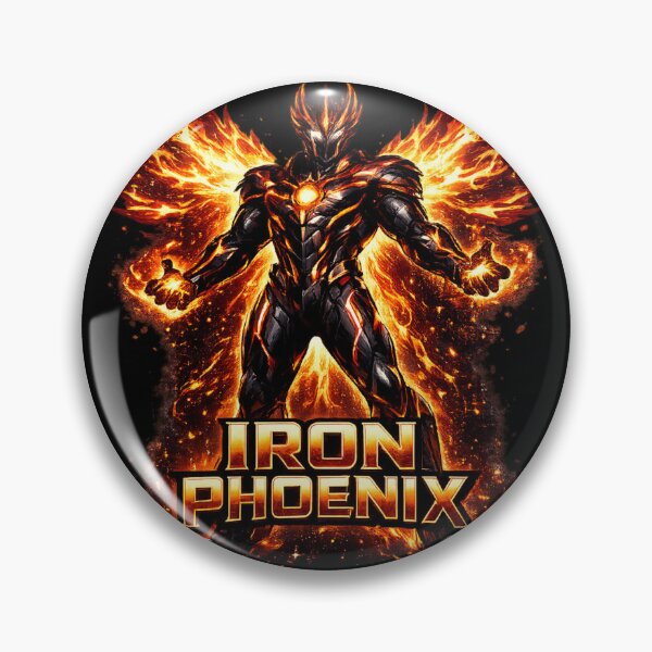Item preview, Iron Phoenix Fire Warrior Rebirth Strength Futuristic Armor Design designed and sold by irfanshikh.