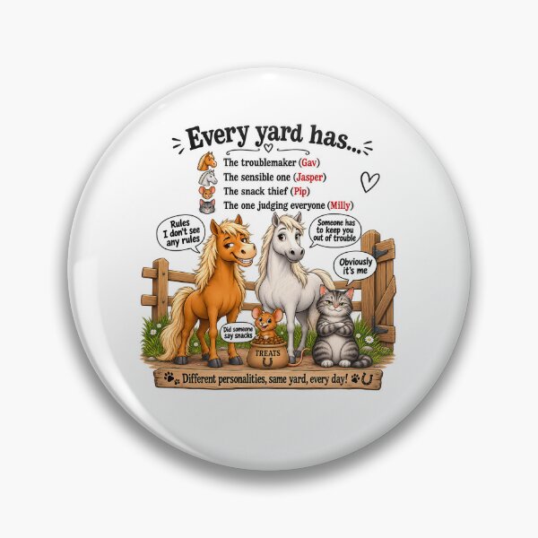 Item preview, Every Yard Has... Funny Horse Humour designed and sold by Arvelle Art.