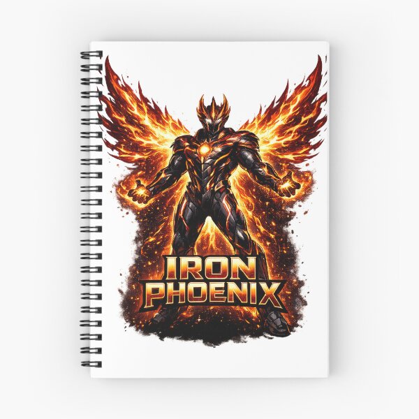Item preview, Iron Phoenix Fire Warrior Rebirth Strength Futuristic Armor Design designed and sold by irfanshikh.