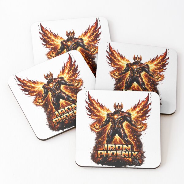 Item preview, Iron Phoenix Fire Warrior Rebirth Strength Futuristic Armor Design designed and sold by irfanshikh.