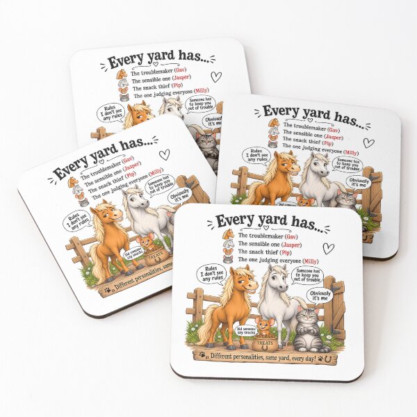 Item preview, Every Yard Has... Funny Horse Humour designed and sold by Arvelle Art.